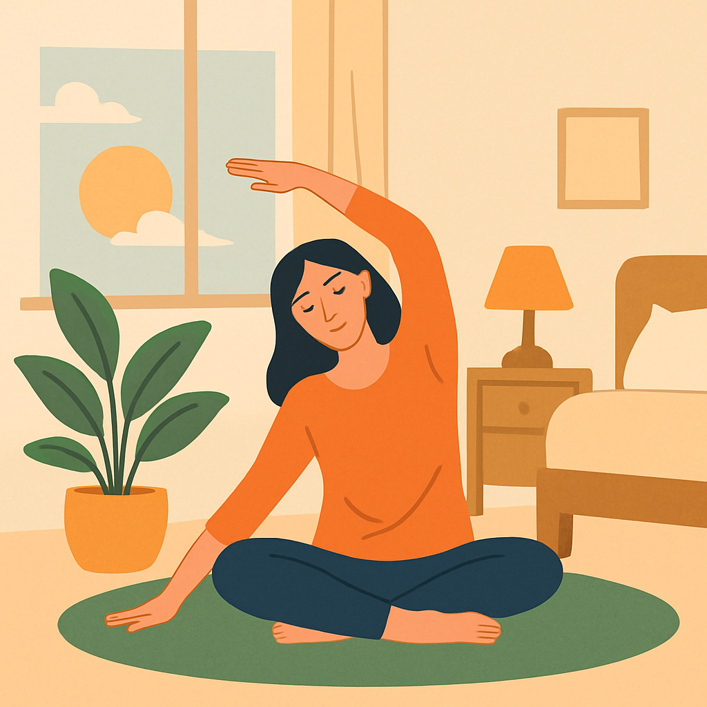 gentle morning stretch