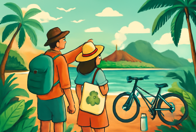 sustainable island vacation