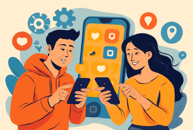 Create another featured image for the article in illustrative style for this article. the image must have no texts. it should have at least 2 persons