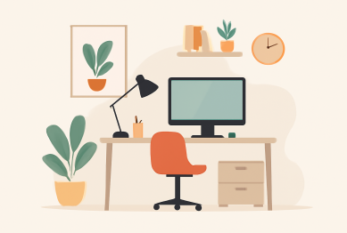 minimalist workspace