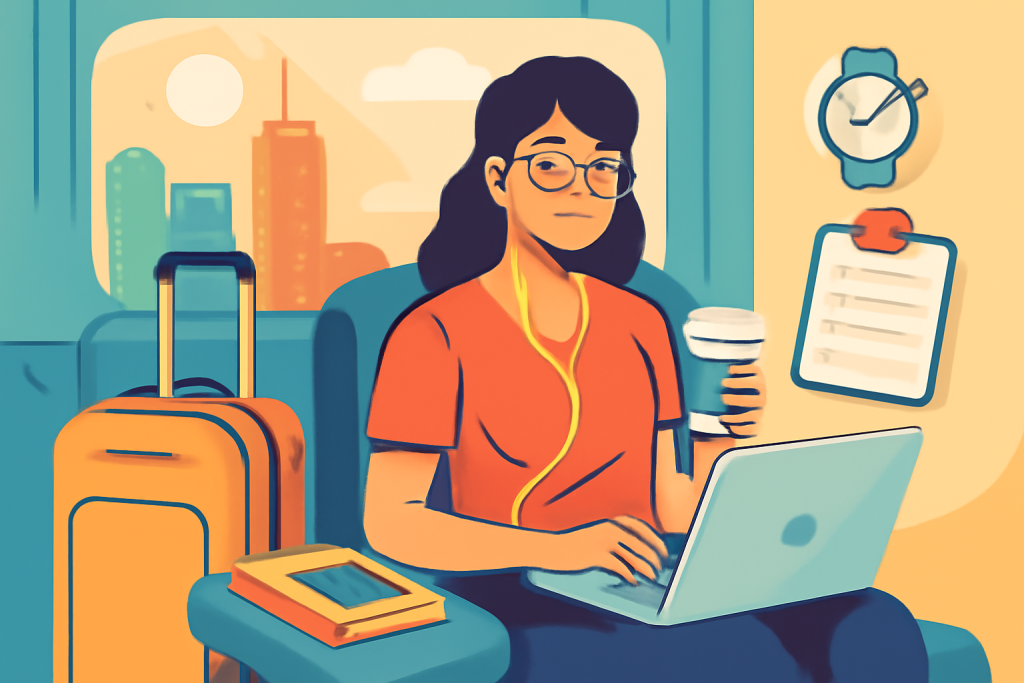 productive routine when you’re always on the go
