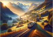 Europe train travel adventure