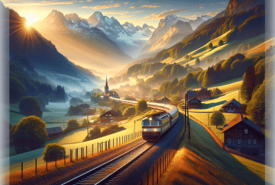 Europe train travel adventure