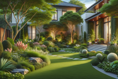 low maintenance garden curb appeal