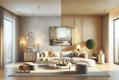 living room transformation without renovation